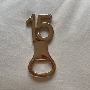 Gold 15 Bottle Opener